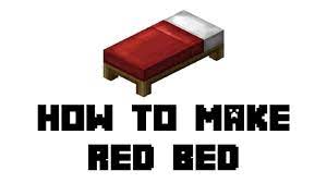 How to make a Red Bed in Minecraft